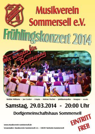 Frhlingskonzert 2014 - Musikverein Sommersell e.V.